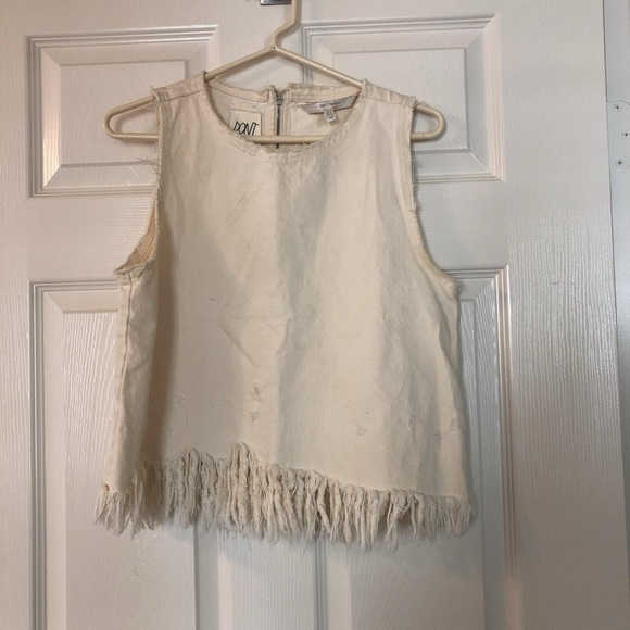 Zara Tops - White denim top
